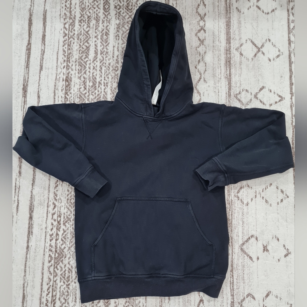 Lululemon All Yours Hoodie Sweatshirt Size:4 Black Cotton Blend Pullover